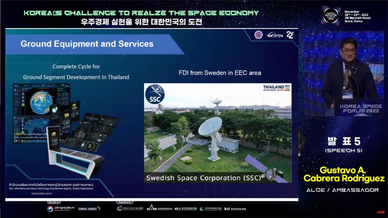 GISTDA แสดงจุดยืนด้านเศรษฐกิจอวกาศใหม่ของประเทศไทย ในการประชุม “Korea Space Forum 2022” ณ กรุงโซล สาธารณรัฐเกาหลี_6