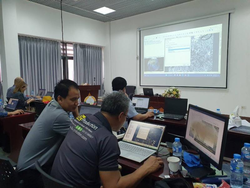 GISTDA ร่วมกับ UNESCAP จัดฝึกอบรมเชิงปฏิบัติการ "The 1st Training on Intelligent Technology for Geospatial Management on Agriculture for Lao PDR”    _9