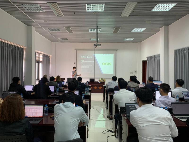 GISTDA ร่วมกับ UNESCAP จัดฝึกอบรมเชิงปฏิบัติการ "The 1st Training on Intelligent Technology for Geospatial Management on Agriculture for Lao PDR”    _7